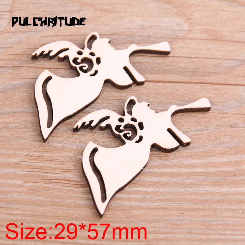  10pcs Mix Wooden Angel Pattern Scrapbooking Painting Collection Craft Handmade Accessory Home Decoration DIY | Украшения и
