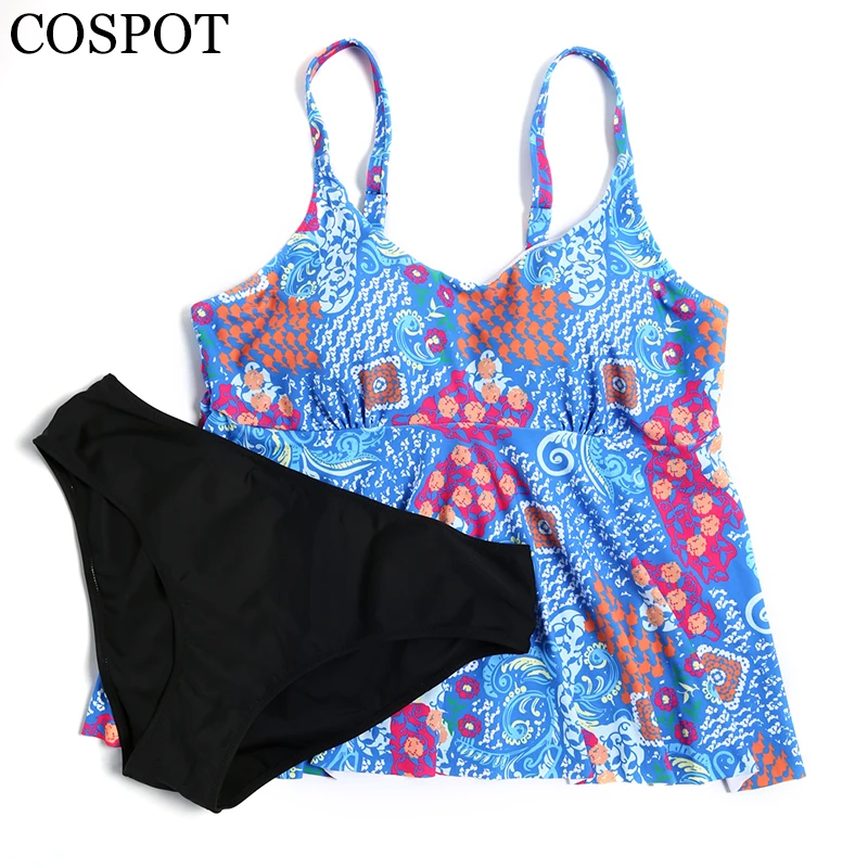 

COSPOT Swimsuit Sexy Bikini Set Women Bathing Suit Woman High Waist Bikinis Plus Size Swimwear Print Maillot De bain Femme 2019