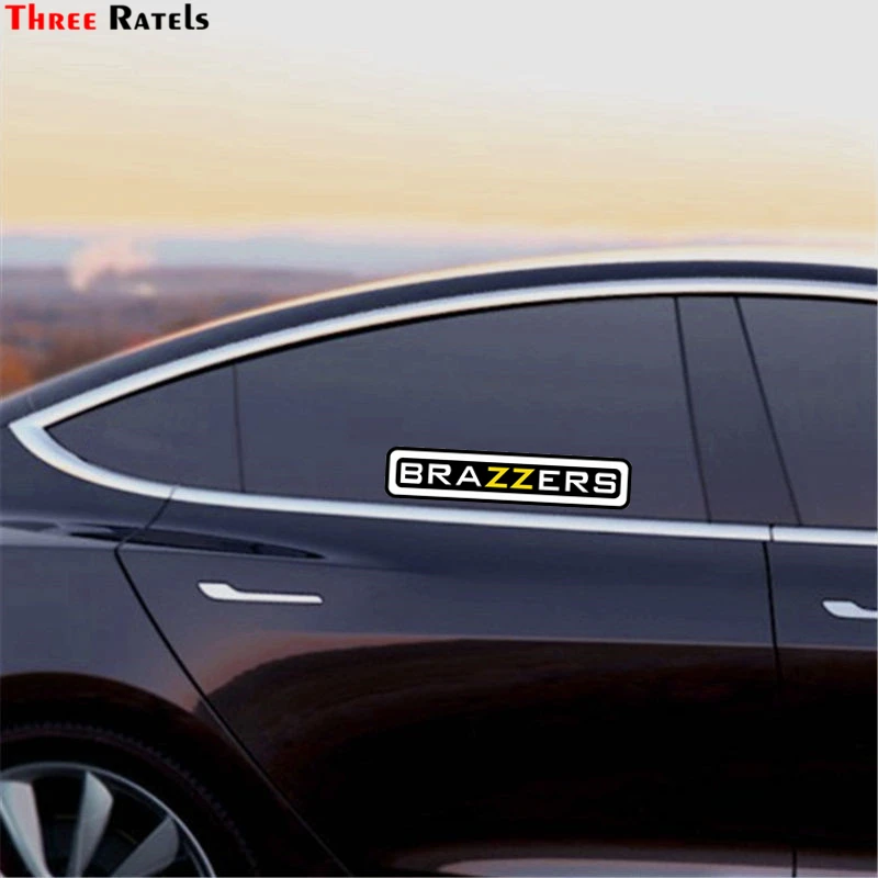 Three Ratels TZ-1384 4.9*22.5см прикольные полноцветные наклейки на авто brazzers большая наклейка на лобовое стекло наклейка для авто