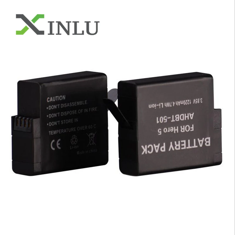 Аккумулятор GoPro AHDBT501 Hero5 + зарядное устройство с 3 портами USB портом типа C для 501 2018