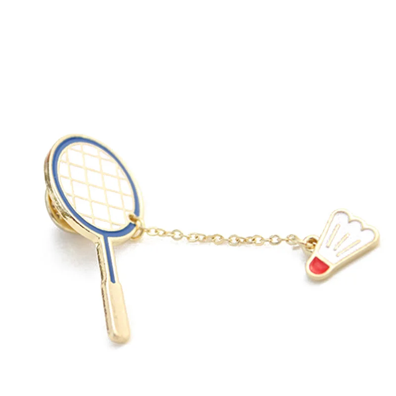 Милый мультфильм Настольный теннис Бадминтон брошь Шпильки значок корсаж Jewellery
