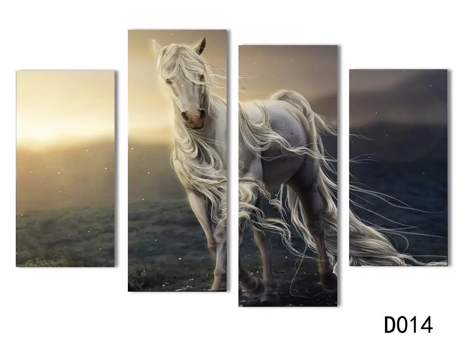 Бесплатная доставка Абстрактная живопись холст HD большое изображение лошадь