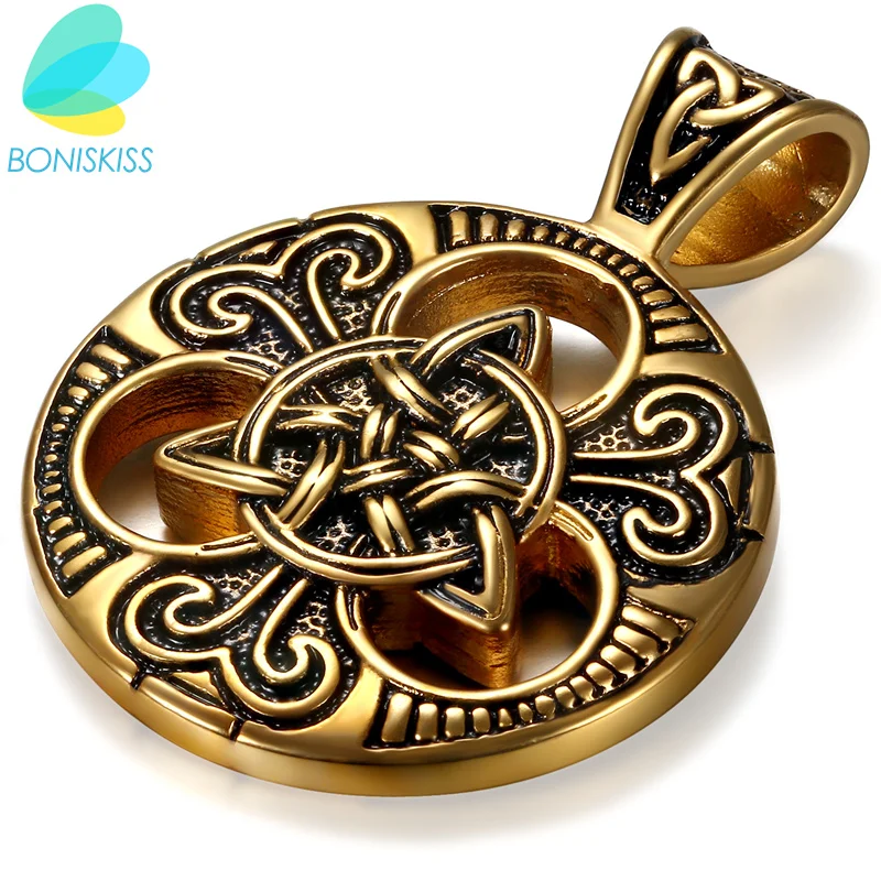 Модное ретро ожерелье из нержавеющей стали Boniskiss 2020 женские Украшения этнический