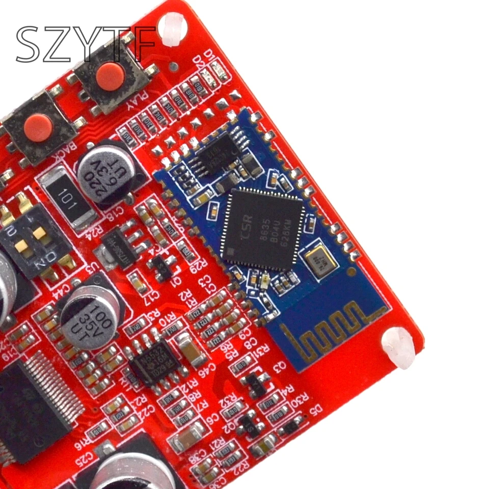 Плата цифрового усилителя TDA7492P 50 Вт + плата CSP8635 с чипом Bluetooth 4 0 аудиоприемника BT
