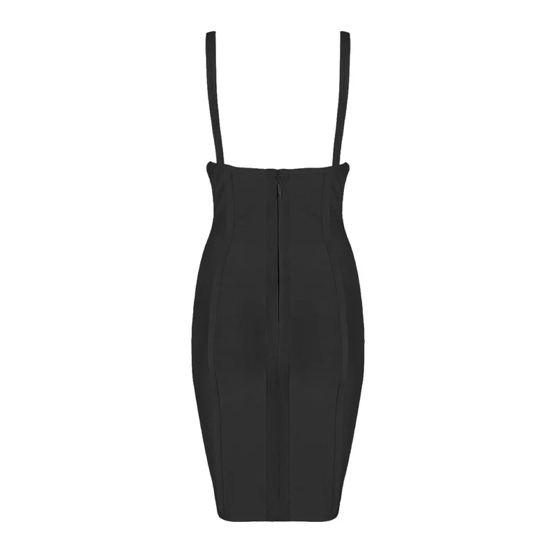 

strap pink backless 2020 women's newest arrival knee length rayon bandage dress