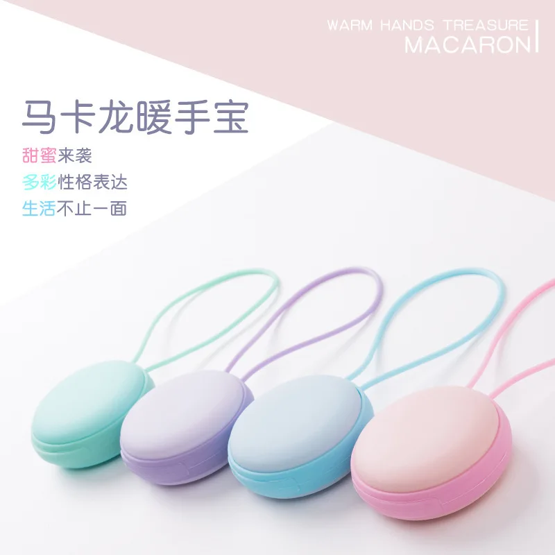 DIY lanyard macarons грелки для рук usb перезаряжаемый портативный вентилятор теплый
