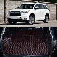 Full Covered Seat Pad Cargo Box Trunk Floor Mat Carpet Liner For Toyota Highlander 2017-2018