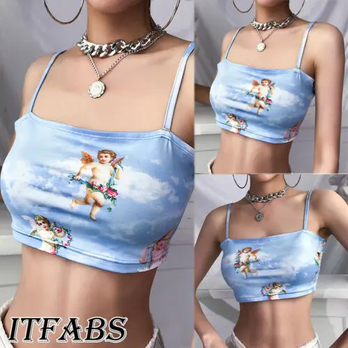 Летние пикантные женские укороченный Топы 95% хлопок для женщин без рукавов
