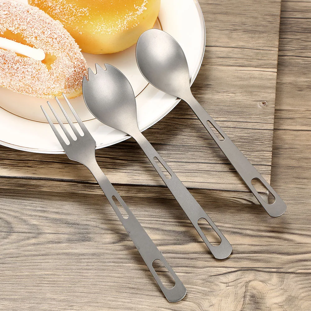3 шт. набор столовых приборов из титана | Спорт и развлечения