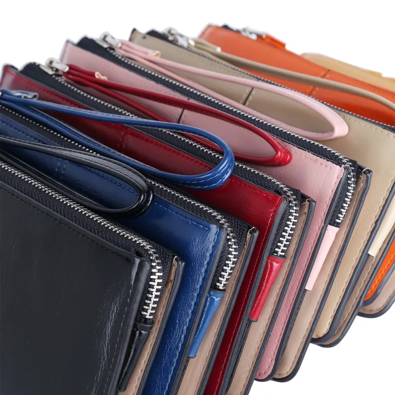 Женский Повседневный Кошелек baellery из искусственной кожи на молнии длинный