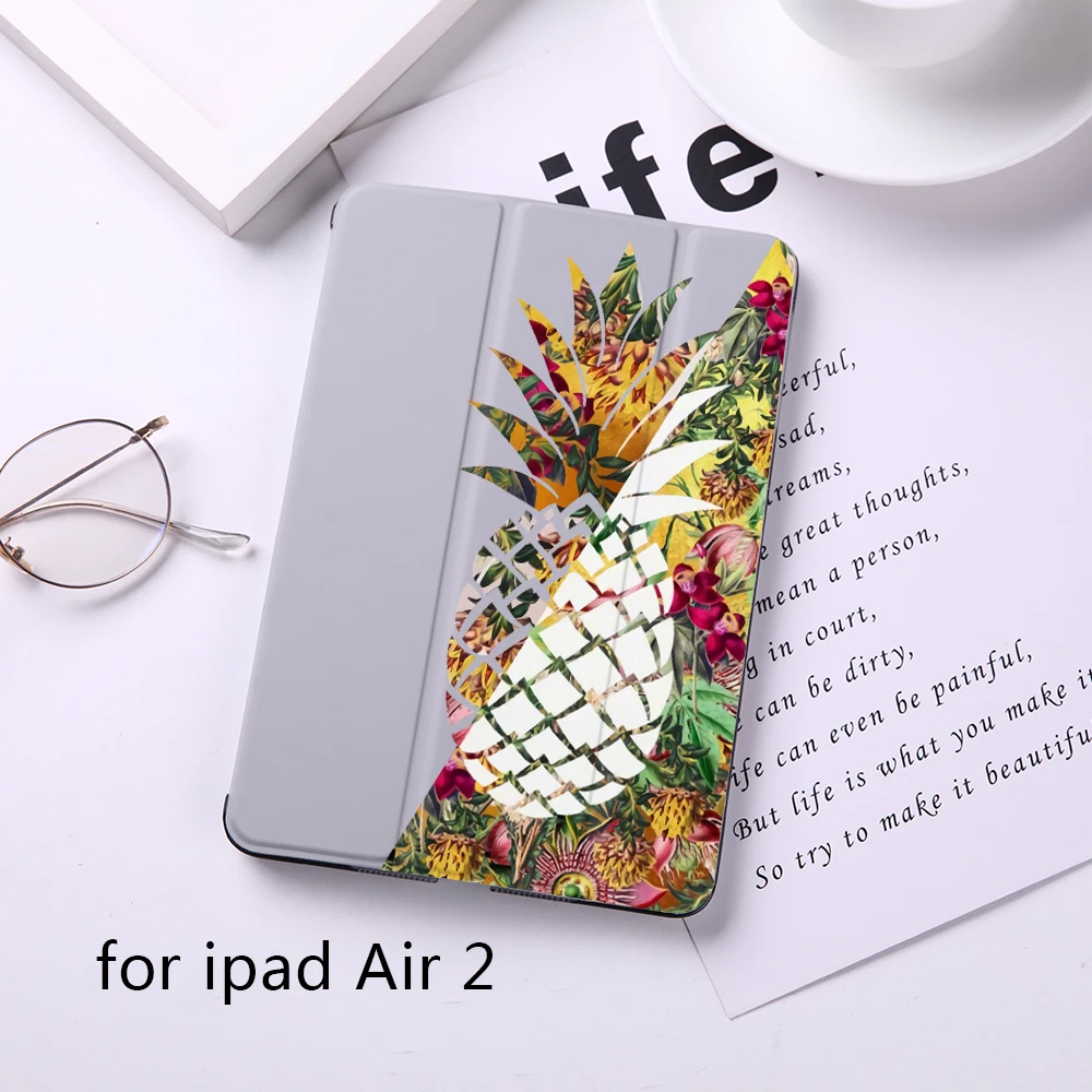 DIFFRBEAUTY милый цветочный сосна яблоко Магнит флип-чехол для apple iPad 6 Чехол для iPad Air 2 из искусственной кожи планшет складной чехол-книжка