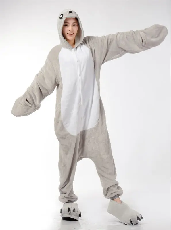 Комбинезон для мужчин и женщин пижама с мультяшным дельфином Комбинезоны