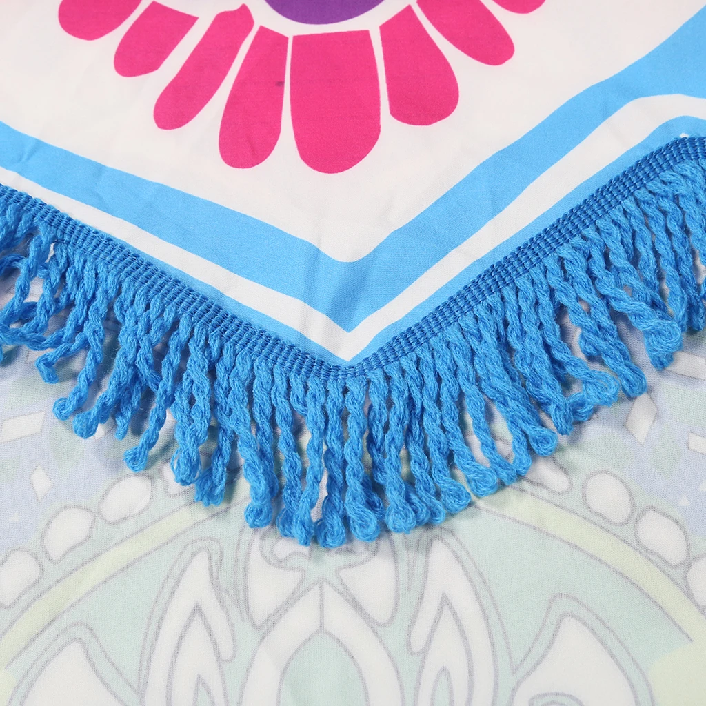 Пляжное полотенце мандалы большой индийский коврик для йоги с принтом лотоса