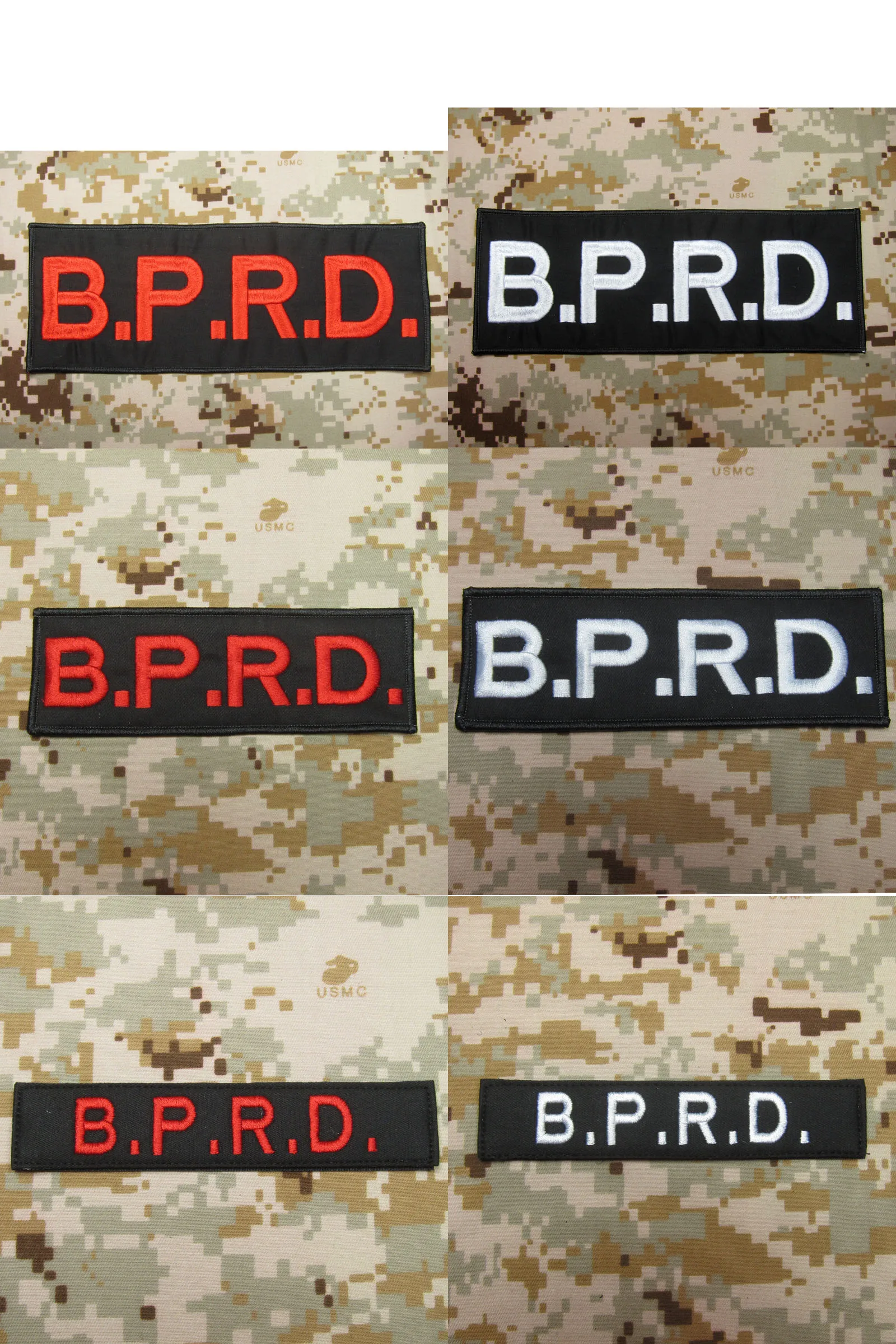 

Hellboy B.P.R.D. Big Back Of The Body Chest Tapes Embroidery Patch