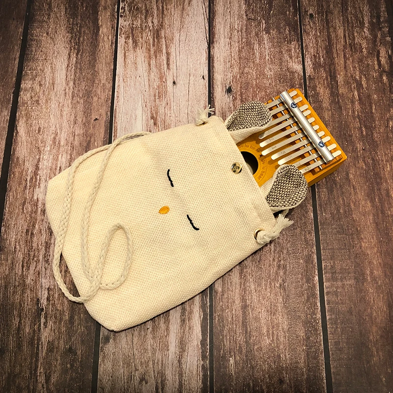 Детское деревянное мини-пианино Kalimba 10 клавиш с чехлом для начинающих | Спорт и
