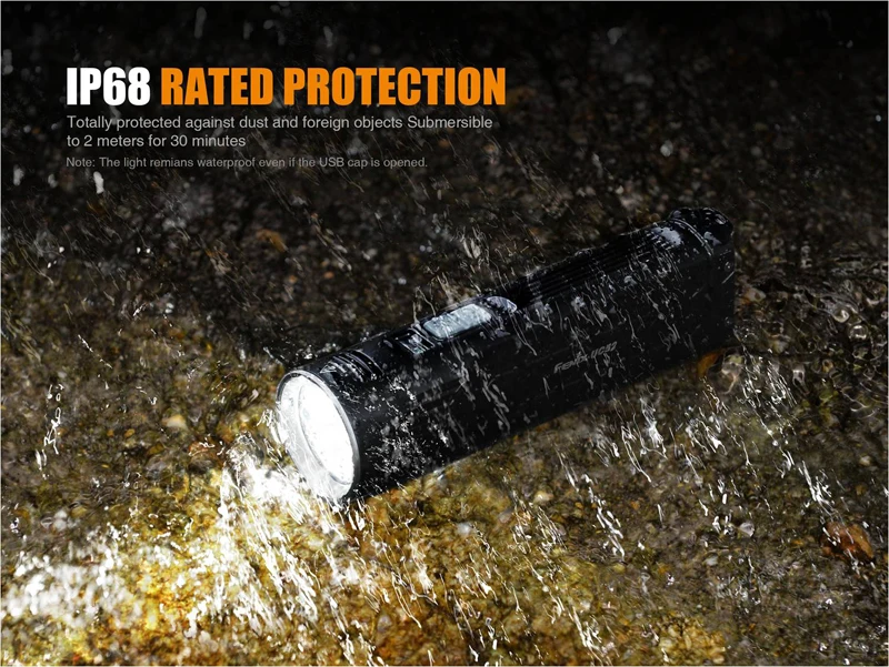 3100 люмен Fenix UC52 Cree XHP70 светодиодный фонарь супер яркий умный перезаряжаемый фонарик с о светодиодный дисплеем