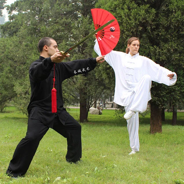 Костюм Shaolin Wushu костюм для кунг фу китайский боец унисекс Wudang одежда тренировок|kung