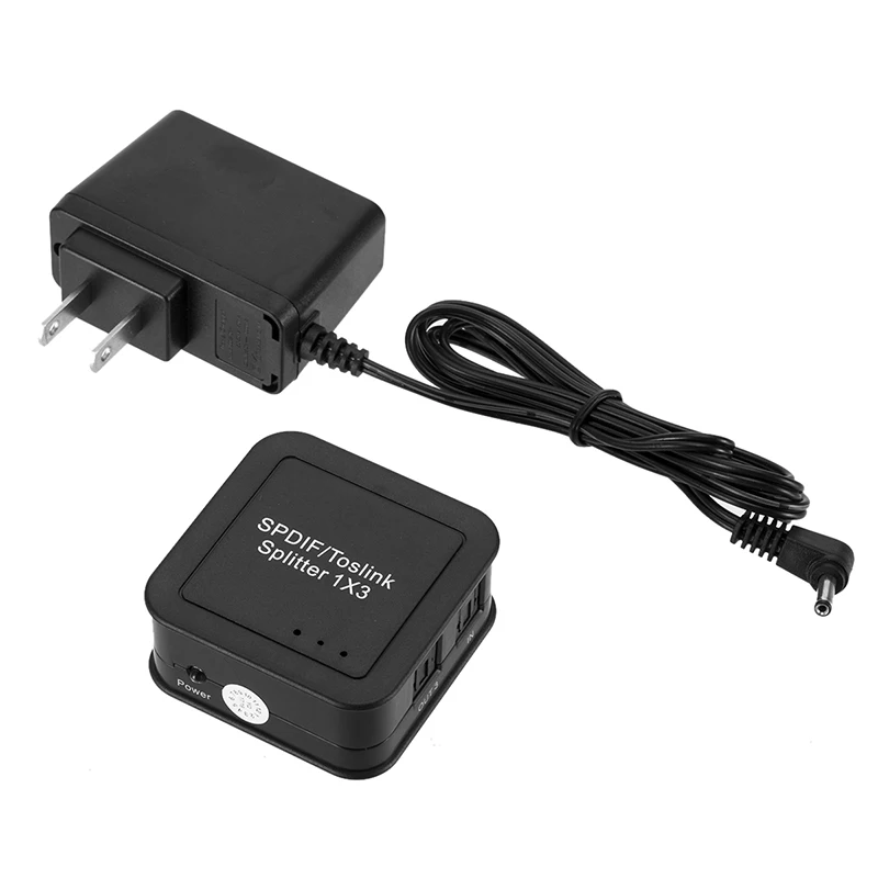 Портативный 1 вход 3 аудио сплиттер адаптер Mini SPDIF TOSLINK Цифровой оптический