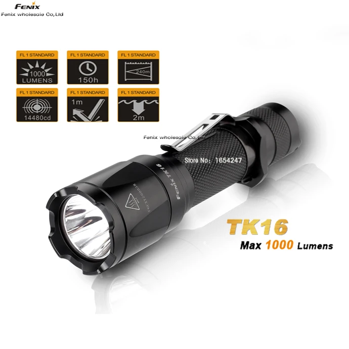 Fenix TK16 Cree XM L 2 (U2) светодиодный фонарик 5 режимов Max 1000 люмен Водонепроницаемый