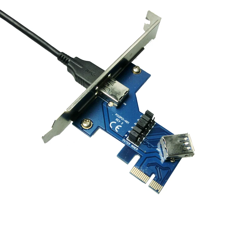 Новый aad in card PCIe 1-4 PCI express 16X Слоты Riser Card PCI-E 1X к внешнему 4 PCI-e слот адаптер порт