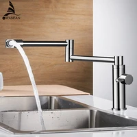 new brass kitchen faucets single cold water tap for kitchen single lever water mixer 360 rotate sink pot filler faucet l 888