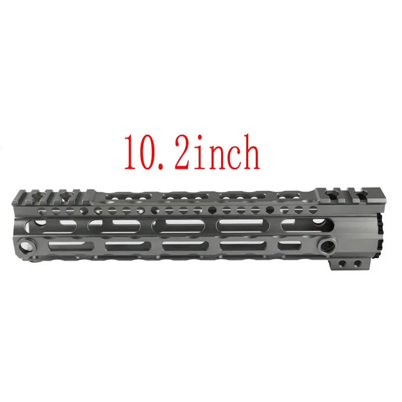 CNC ультра легкий тактический 7,25 ''10,2'' 12,6 ''поручень Пикатинни для страйкбола AEG - Цвет: Grey 10.2 inch