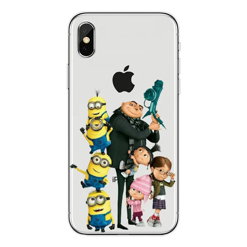 L002 Agnes Пушистый Единорог TPU Caso Capa de Мягкий силиконовый чехол для Apple iPhone 6 7 4 8 plus X 5 прозрачный чехол - Цвет: TPU