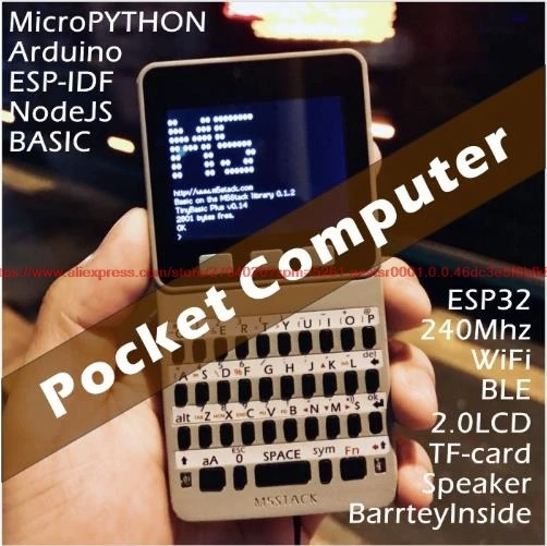 M5Stack ESP32 с открытым исходным кодом лица карманный компьютер с клавиатурой/Gameboy/калькулятор для микропитона
