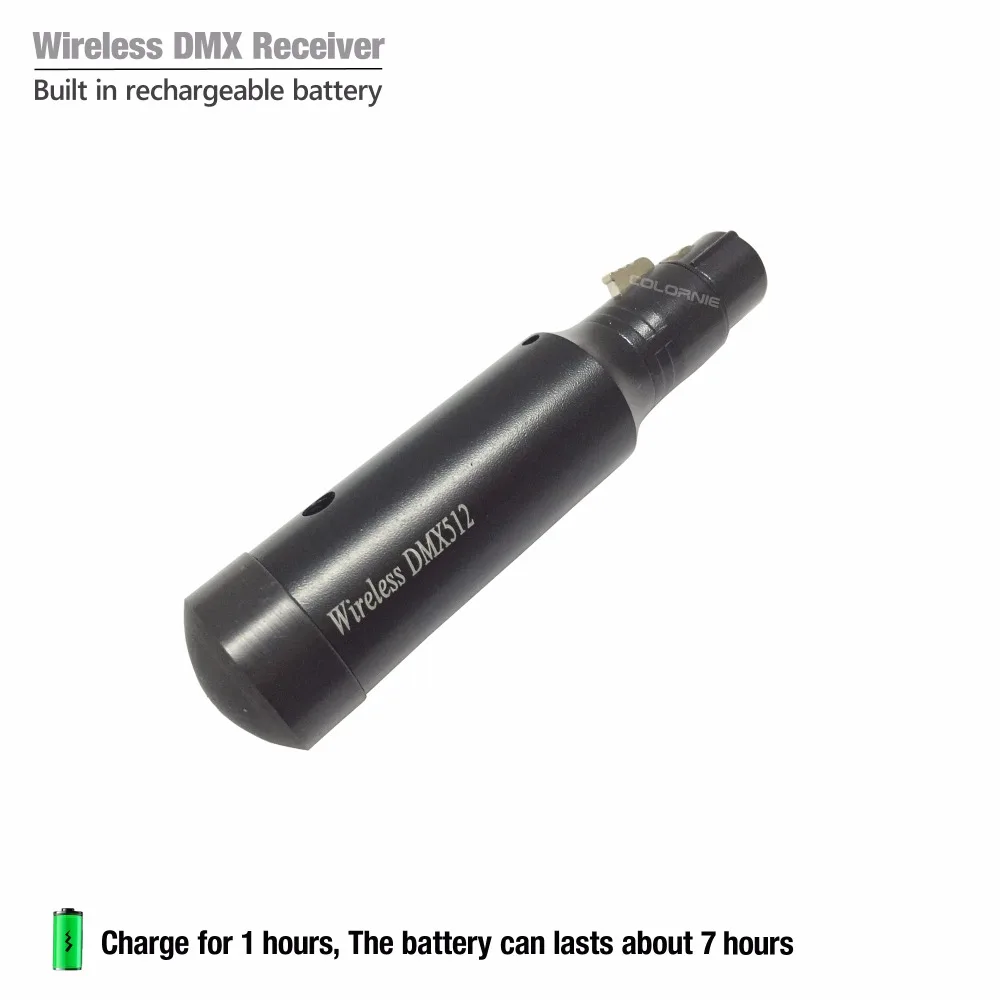 2 4 GHz беспроводной Dmx512 приемник (встроенный аккумулятор) DMX контроллер диджей