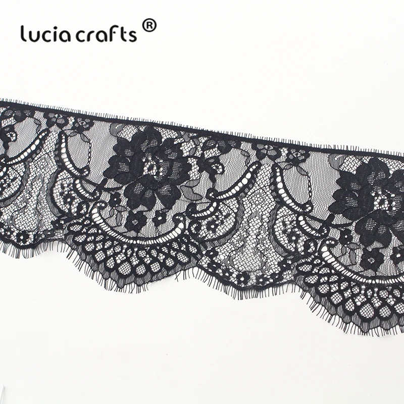 Lucia crafts 3 ярдов/Партия 15 см вышитое кружевное свадебное платье Декор пошив одежды