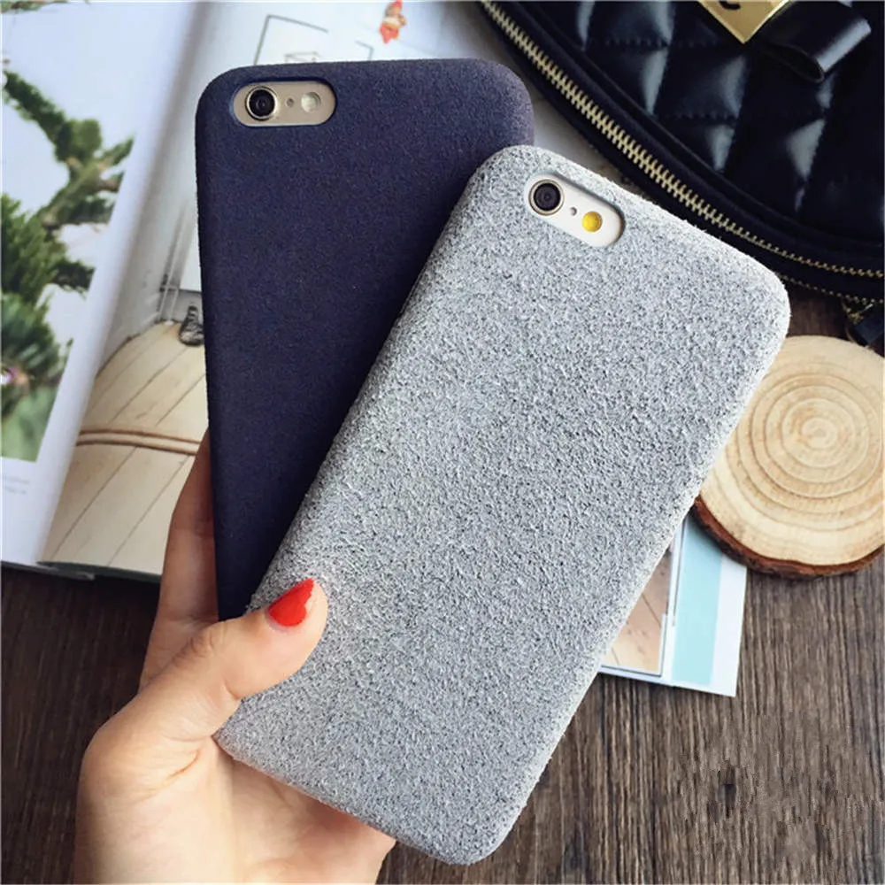 Fluffy Ultra-Thin For Iphone 66S 6P78 8P X Xs Xr Xsma Suede Soft Shell Simple Phone Case |