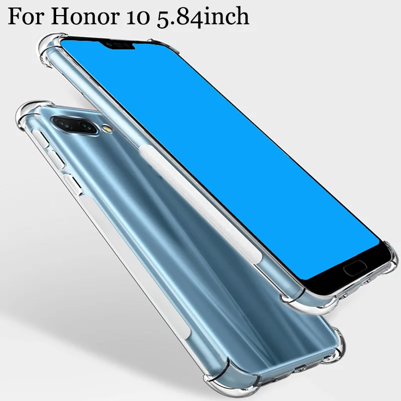 Чехол для Huawei Honor 10 Прозрачная мягкая задняя крышка HD чехол AI противоударный с