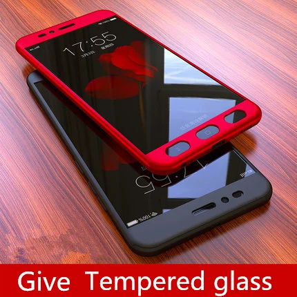 MLLSE Case For Xiaomi Mi 5X /A1 Cases 360 Protective Full Matte Phone Shell Cover A1 gratis Tempered glass |