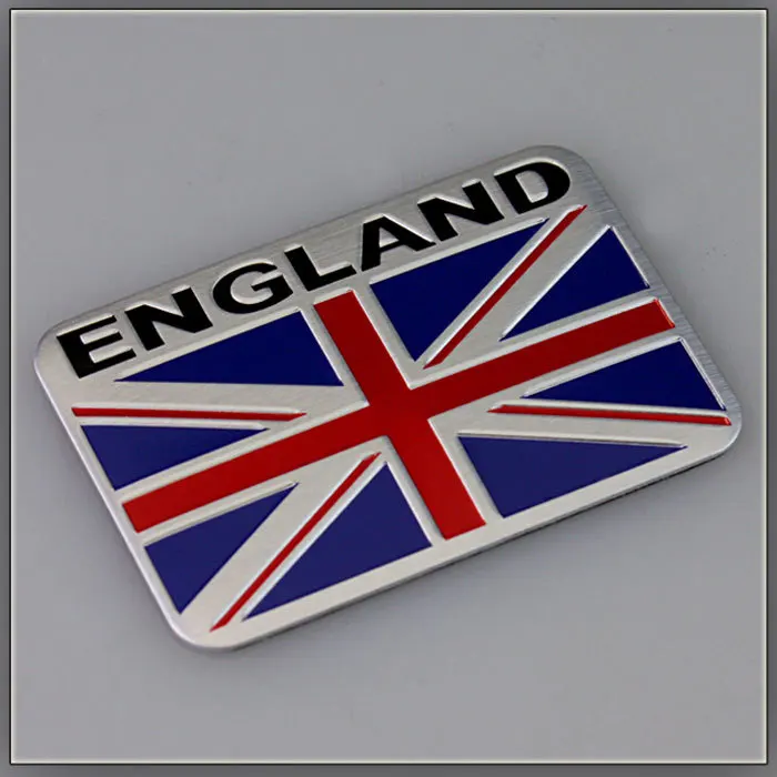 

10 Pcs Auto Car Stickers national flag refires metal Car Stickers badge 3d stereo car label