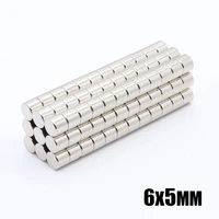 500pcs 6x5 mm neodymium magnet 6mm x 5mm n35 ndfeb permanent small round super powerful strong magnetic magnets disc 65mm