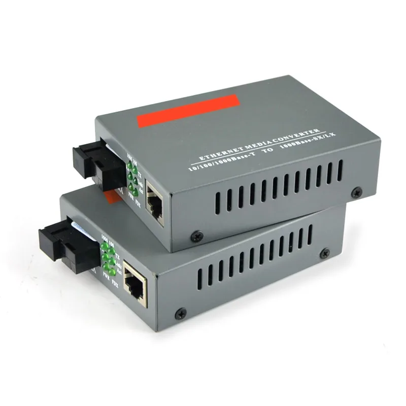 Медиа конвертер Gigabit Ethernet 1 25 ГБ/сек. одномодовый SC волокно 1000Base FX до 10/100/1000Base TX 20 км
