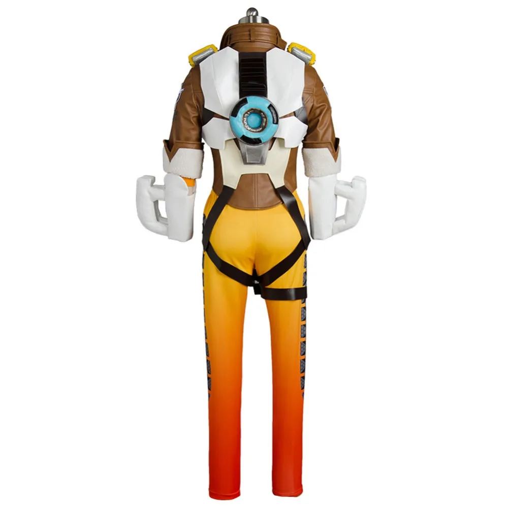 Игра OW cosplay Lena Oxton Tracer костюм Солдат 76 Tracer Косплей Костюм Костюмы на Хэллоуин для взрослых Tracer костюм маска