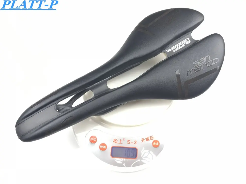 Черный Новинка mtb углеродное седло PLATT Марко полностью кожаные мягкие selle ciclismo высококачественные детали для велосипеда велосипедное седло 116 г - Цвет: Черный
