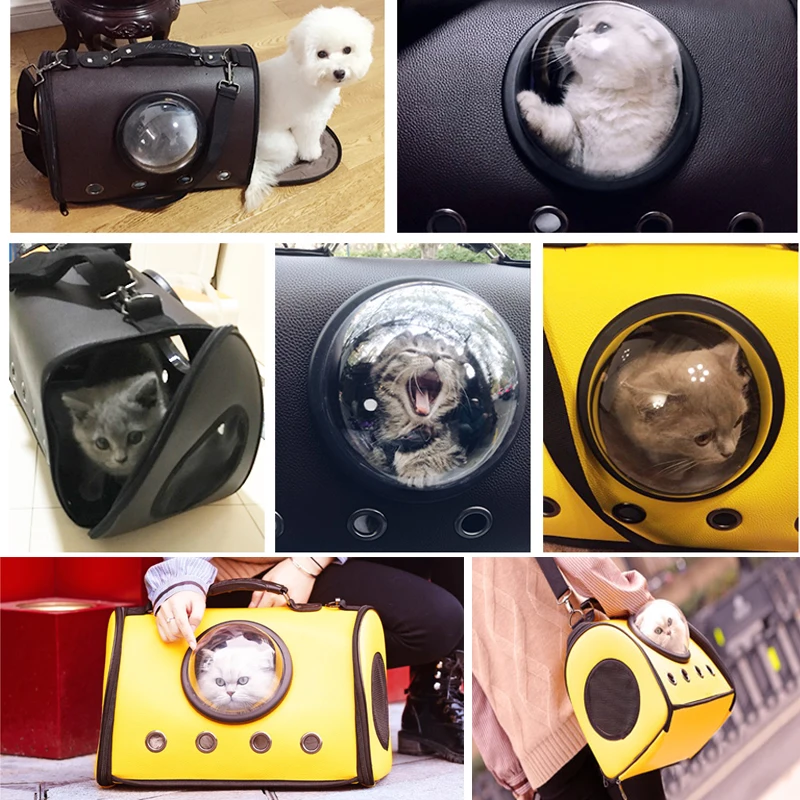 2018 Новый Pet путешествия рюкзак с рисунком собачки и котика космическая капсула