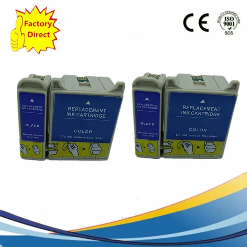 2SET 4PCS T026 T027 E-026 E-027 чернильные картриджи Замена Стилус фото C50 810 820 830 830U 925 935 струйный принтер - Цвет: 2SET 4PCS