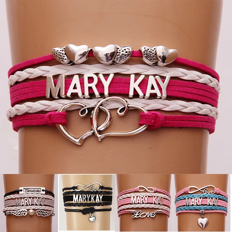 (10 шт./лот) браслет Infinity Love MARY KAY плетеный с запахом Лучший женский подарок 11 шт. на