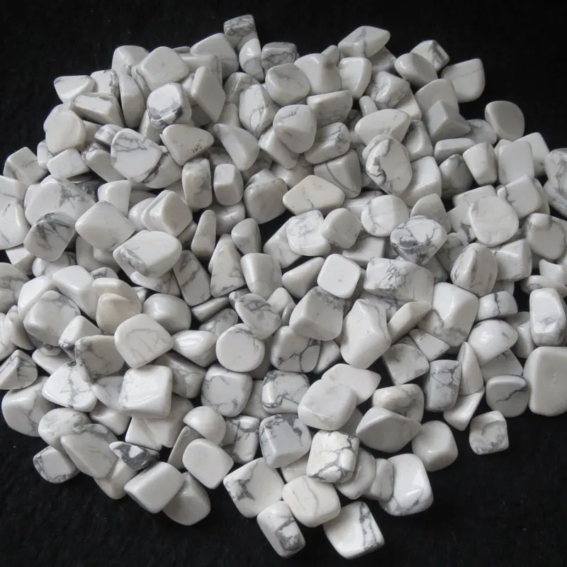 Wholesael 50g Natural Stones White Turquoise Tumbled Stone Healing Feng shui Reiki Specimens | Дом и сад