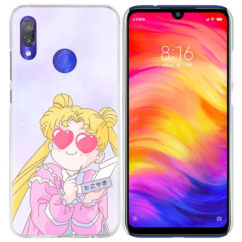 07 Чехол для телефона Sailor Moon Kawai для Xiao mi Red mi Go Note 7 6 6A Pro S2 5 5A 4X mi A1 A2 9 mi x 3 5G 8 lite Play F1 - Цвет: 07