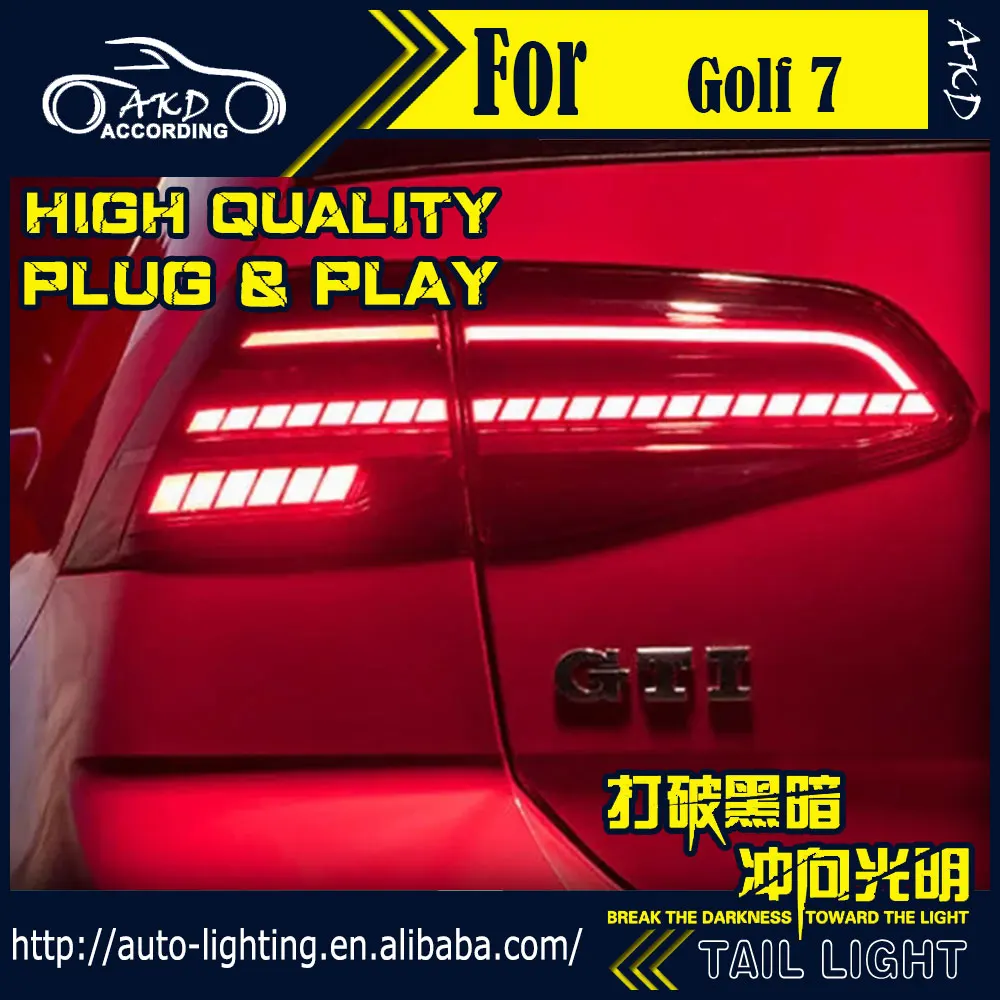 Задний фонарь бренда AKD для Golf 7 2013-2018 задний 5 светодиодные дневные фсветильник