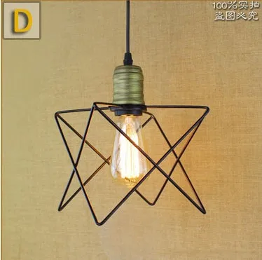 Подвесной светильник в скандинавском стиле винтажный железный лофт индастриал