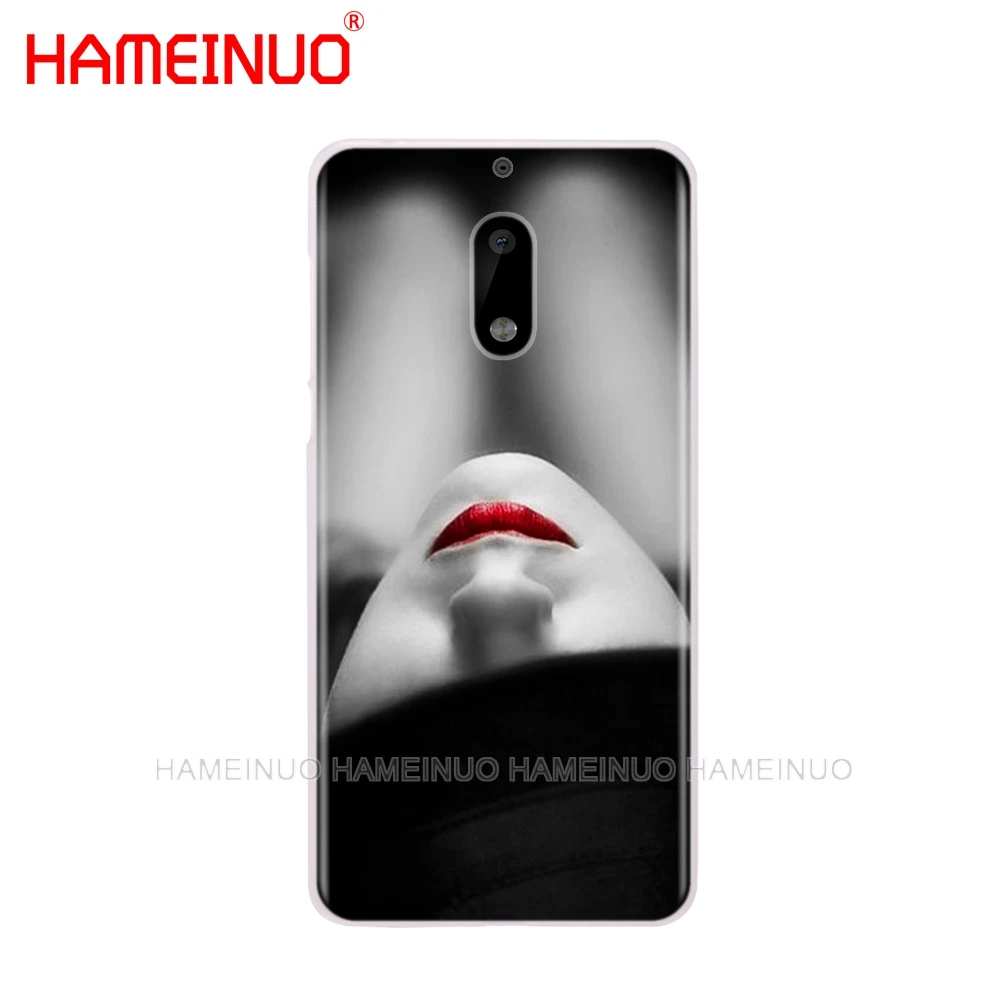 HAMEINUO роскошный корейский чехол для телефона с красными сексуальными губами