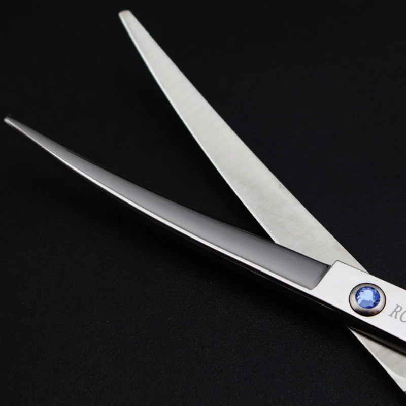 

6.5inch Double Tail Upward Curved Pet Scissor Shear Clipper Hairdressing Hair Cut Tool Professional Hair Groomer