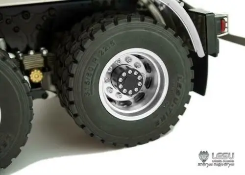 LESU 1/14 RC гидравлический автомобиль Sca 6*6 Самосвал радио DIY Tmy 3 оси Модель