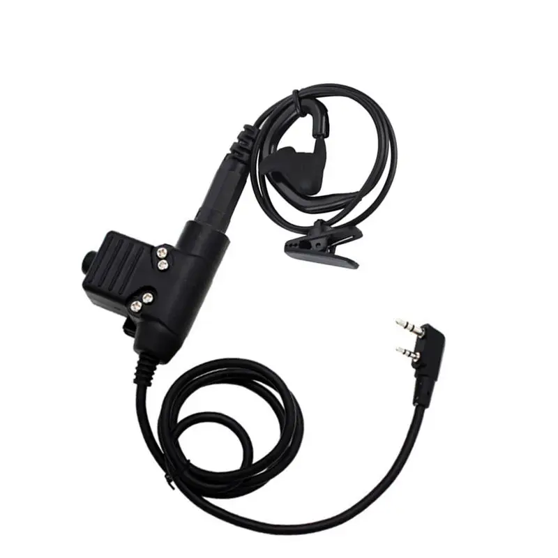 Тактика уха костный вибратор Шум снижения динамик с U94 Ptt для Baofeng Uv5r 6r Kenwood Tk3107 Tyt