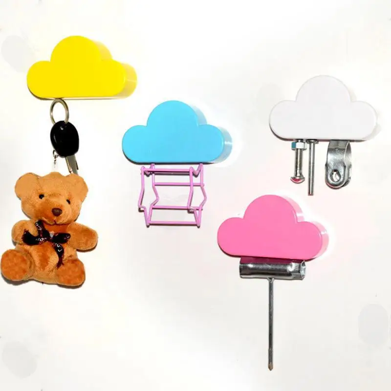 Милые брелоки креативный домашний держатель для ключей белое облако магнитный